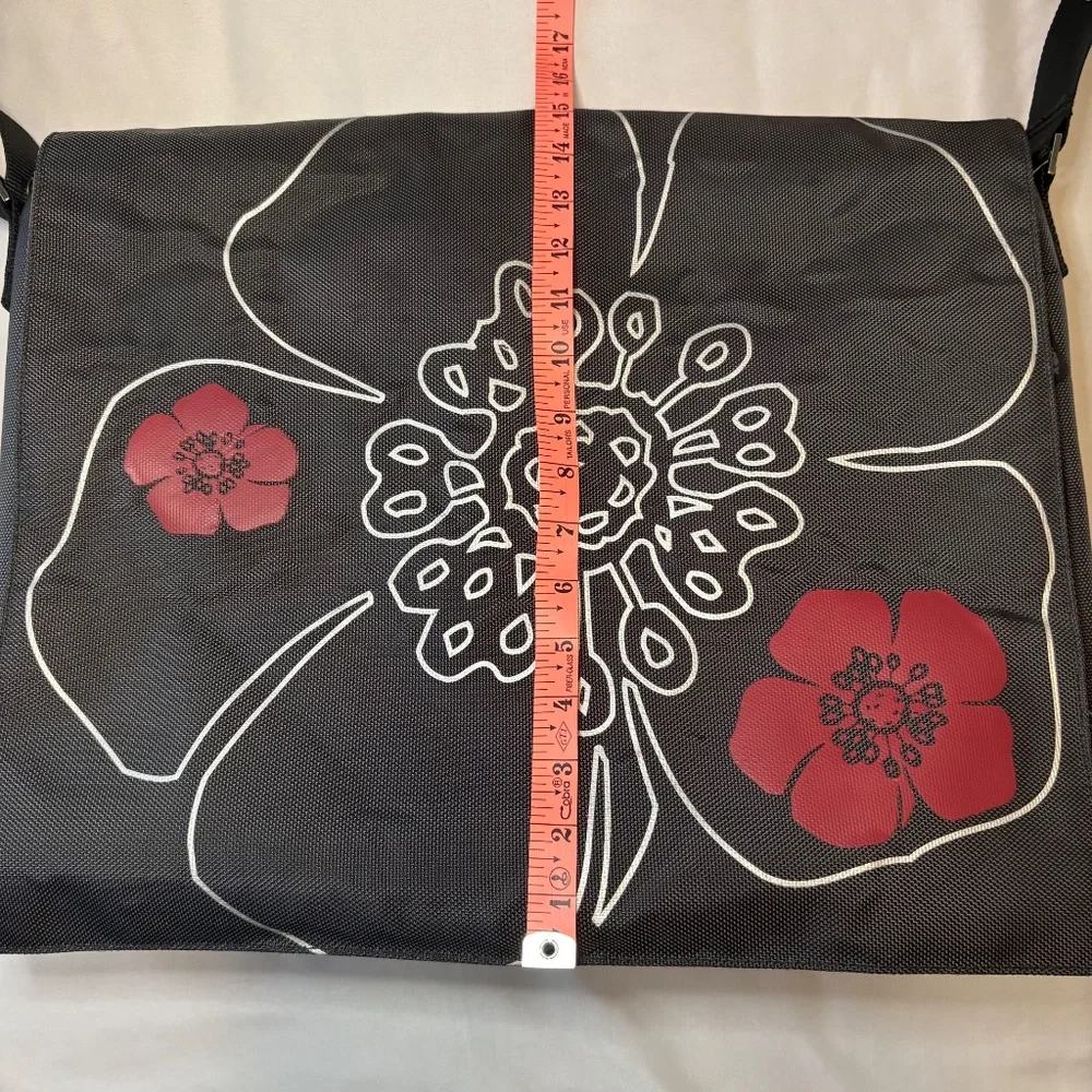 LAUREX Nylon Floral Graphic Laptop / Messenger Bag - Picture 7 of 12